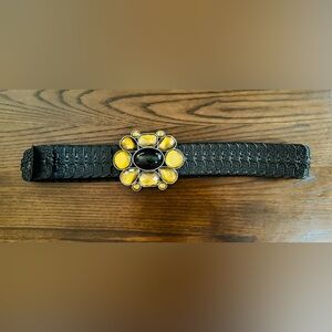 Vintage Elastic Stretch Metal Belt Rhinestones Women's Whimsigoth Boho Y2K Glam